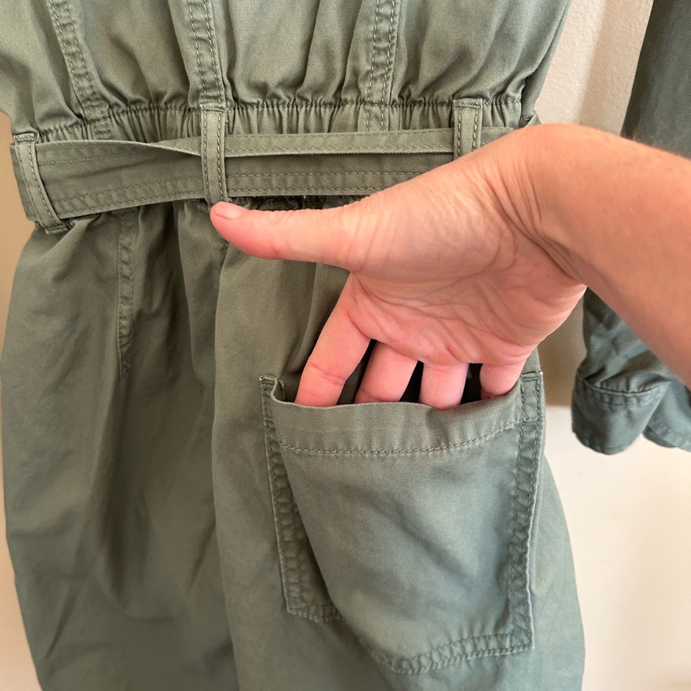 Utility Style Shorts Romper Military Style - Picture 7 of 11